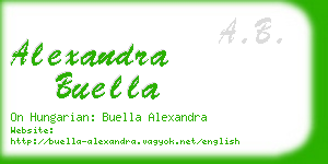 alexandra buella business card